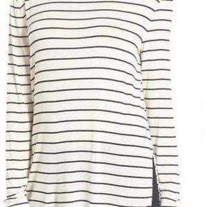 BP Stripe Long Sleeve Crewneck Tee